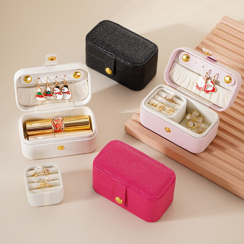 Jewelryboxapp Travel Mini Jewelry Box Lipstick Storage Case